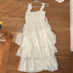 White Layered Dress